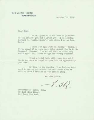 Lot #132 Franklin D. Roosevelt Typed Letter Signed as President - Image 1