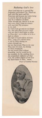 Lot #308 Mother Teresa Signed Prayer Slip - Image 2