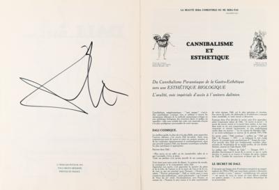 Lot #475 Salvador Dali Twice-Signed Book with Don Quixote Sketch - Image 4