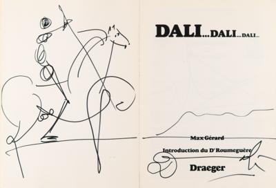 Lot #475 Salvador Dali Twice-Signed Book with Don Quixote Sketch - Image 5