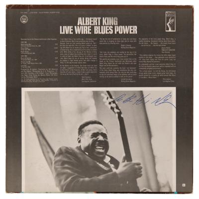 Lot #618 Albert King Signed Album - Live Wire/Blues Power - Image 1