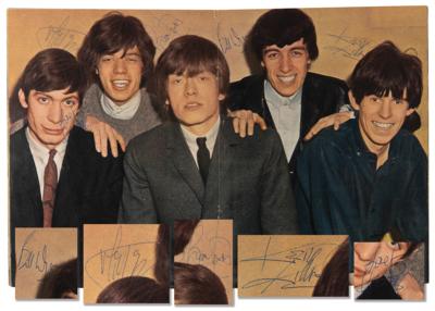 Lot #583 Rolling Stones Signed 1964 Rave Magazine Centerfold - Image 1