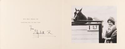 Lot #265 Elizabeth, Queen Mother Signed Christmas Card (1964) - Image 1