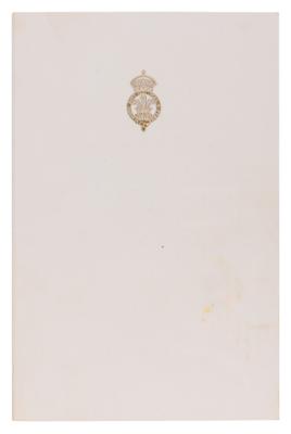 Lot #291 King Charles III Signed Christmas Card (1977) - Image 2