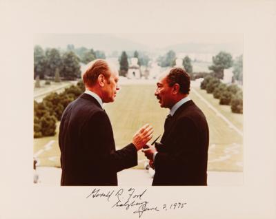 Lot #81 Gerald Ford Signed Photograph - Image 1