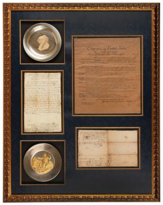 Lot #4 John Adams Twice-Signed Legal Document (1773) - Image 1