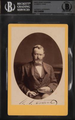 Lot #22 U. S. Grant Signed Cabinet Photo - Image 1