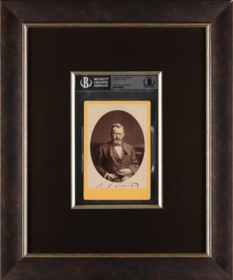 Lot #22 U. S. Grant Signed Cabinet Photo - Image 3