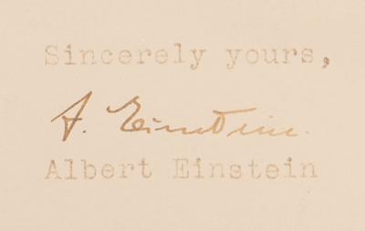 Lot #219 Albert Einstein Typed Letter Signed on "rescuing our persecuted fellow-Jews from their calamitous peril” - Image 3