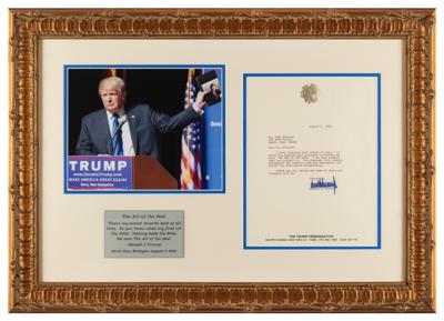 Lot #154 Donald Trump Typed Letter Signed on The Art of the Deal - Image 1