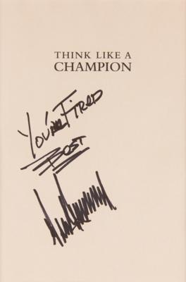 Lot #153 Donald Trump (2) Signed Items - Book Page and Photograph - Image 3