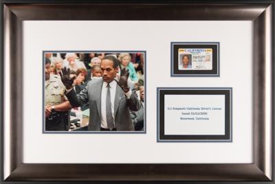 Lot #340 O. J. Simpson's California State Driver's License (2000) - Image 1