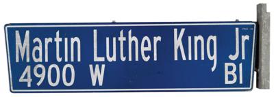 Lot #297 Martin Luther King, Jr. Boulevard Street Sign (Los Angeles, California) - Image 2