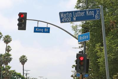 Lot #297 Martin Luther King, Jr. Boulevard Street Sign (Los Angeles, California) - Image 3