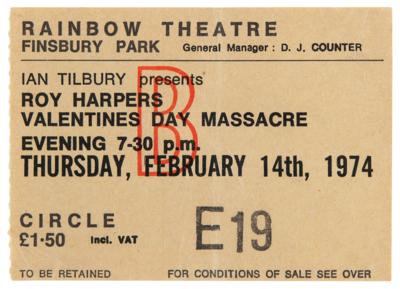 Lot #579 Led Zeppelin Signed Program for Roy Harper’s 1974 ‘Valentine’s Day Massacre' Concert - Image 9