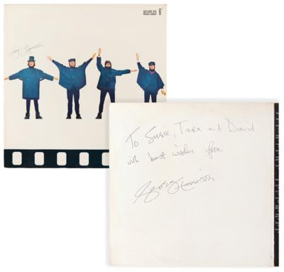 Lot #573 Beatles: George Harrison Twice-Signed