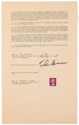 Lot #574 Beatles: John Lennon Signed Royalties Contract for 'Dear Prudence' - Image 1