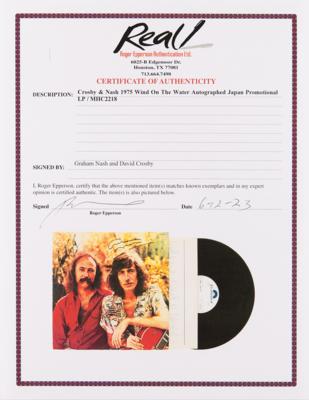 Lot #646 David Crosby and Graham Nash Signed Album - Wind on the Water - Image 2