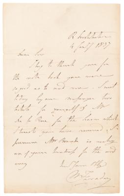 Lot #270 Michael Faraday Autograph Letter Signed - Image 1