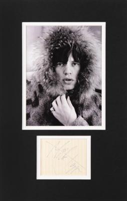 Lot #669 Rolling Stones: Mick Jagger Signature - Image 1