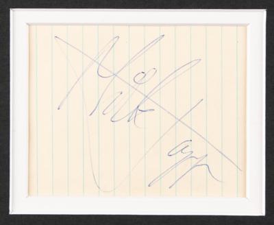 Lot #669 Rolling Stones: Mick Jagger Signature - Image 2