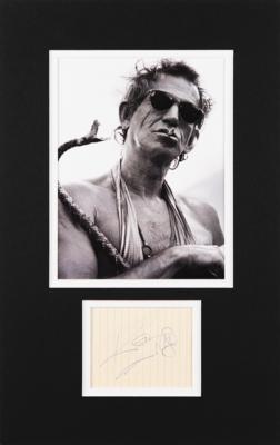 Lot #671 Rolling Stones: Keith Richards Signature - Image 1