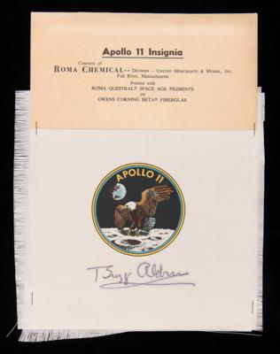 Lot #413 Buzz Aldrin Signed Apollo 11 Beta Cloth