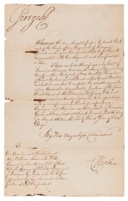 Lot #294 King George III Document Signed - Image 1