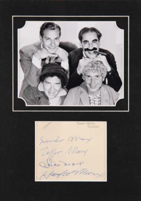 Lot #735 Marx Brothers Signatures - Image 1