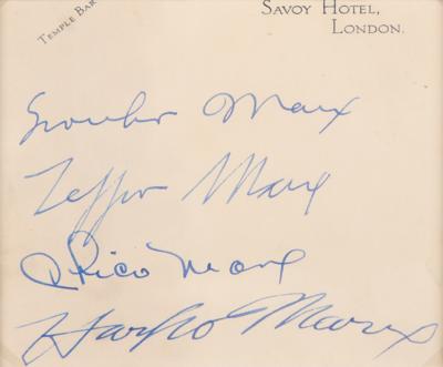 Lot #735 Marx Brothers Signatures - Image 2