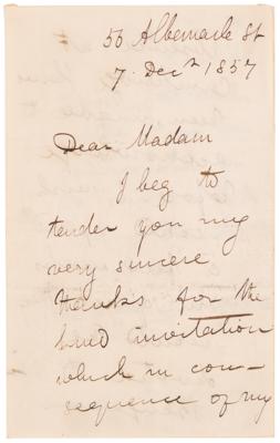 Lot #235 David Livingstone Autograph Letter Signed with Wood and Leaves "from the tree under which was buried the heart of Dr. Livingstone" - Image 2