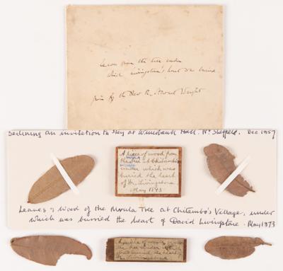 Lot #235 David Livingstone Autograph Letter Signed with Wood and Leaves "from the tree under which was buried the heart of Dr. Livingstone" - Image 4