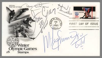 Lot #786 Miracle on Ice Signed First Day Cover - Image 1