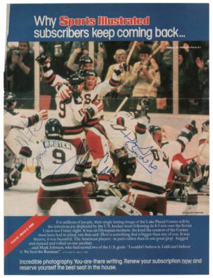 Lot #787 Miracle on Ice Signed Magazine Page