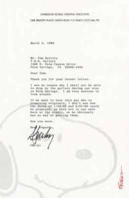 Lot #512 Charles Schulz Typed Letter Signed