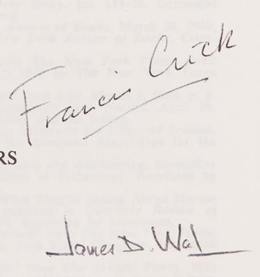 Lot #226 James D. Watson and Francis Crick Signed Book - The Double Helix - Image 2