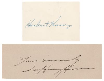 Lot #94 Herbert and Lou Henry Hoover (2) Signatures - Image 1