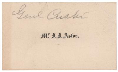 Lot #373 George A. Custer: John Jacob Astor III Autograph Letter Signed, Inviting General Custer to Dinner - Image 2