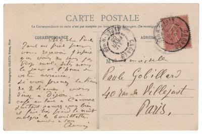 Lot #494 Pierre-Auguste Renoir Autograph Letter Signed to Paule Gobillard - Image 1