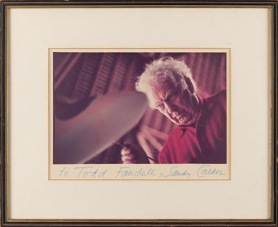 Lot #486 Alexander Calder Signed Photograph