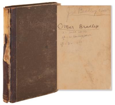 Lot #371 Omar Bradley's Algebra Book - Signed in His Youth - Image 1