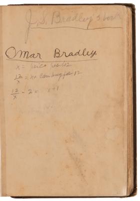 Lot #371 Omar Bradley's Algebra Book - Signed in His Youth - Image 4