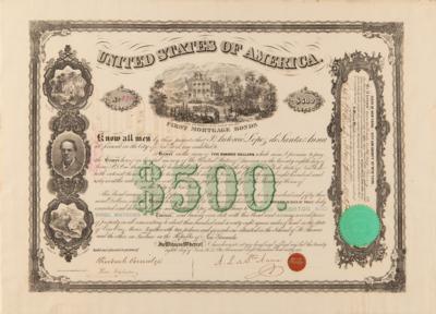 Lot #336 Antonio Lopez de Santa Anna Signed Mortgage Bond - Image 1