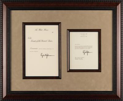 Lot #41 Lyndon B. Johnson (3) Documents Signed as President - The Historic Nomination and Appointment of Clark Clifford as the Secretary of Defense - Image 4