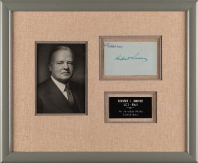 Lot #93 Herbert Hoover Signature - Image 1