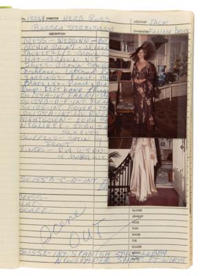 Lot #5095 Funny Lady: Costumer's Script with (39) Candid Wardrobe Continuity Photographs of Barbra Streisand - Image 12