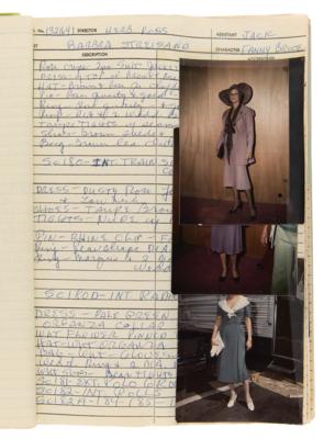 Lot #5095 Funny Lady: Costumer's Script with (39) Candid Wardrobe Continuity Photographs of Barbra Streisand - Image 14