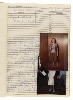 Lot #5095 Funny Lady: Costumer's Script with (39) Candid Wardrobe Continuity Photographs of Barbra Streisand - Image 15