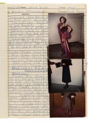 Lot #5095 Funny Lady: Costumer's Script with (39) Candid Wardrobe Continuity Photographs of Barbra Streisand - Image 4