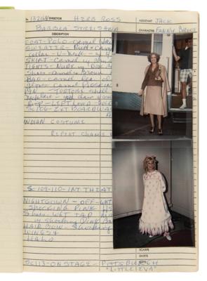 Lot #5095 Funny Lady: Costumer's Script with (39) Candid Wardrobe Continuity Photographs of Barbra Streisand - Image 9